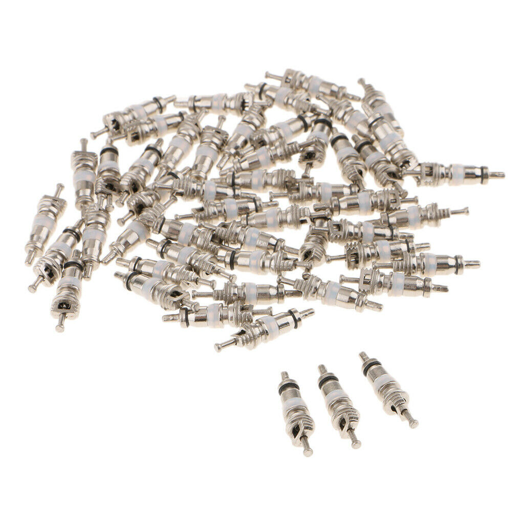 50Pcs Auto Air-Conditioning Tire Valve nozzle Cores Set for Car/Automotive