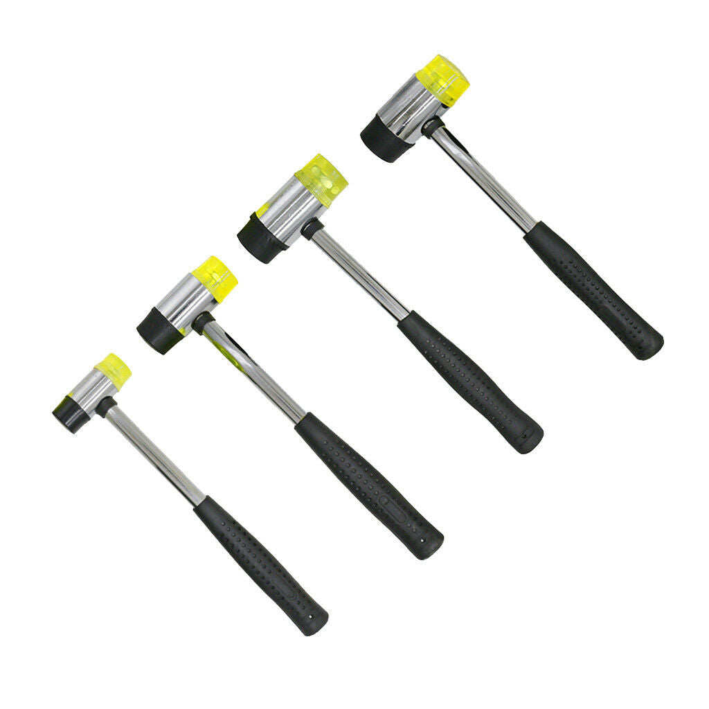 25mm Dual Head Plastic and Rubber Hammer Mallet for Jewelry, Leather Crafts,
