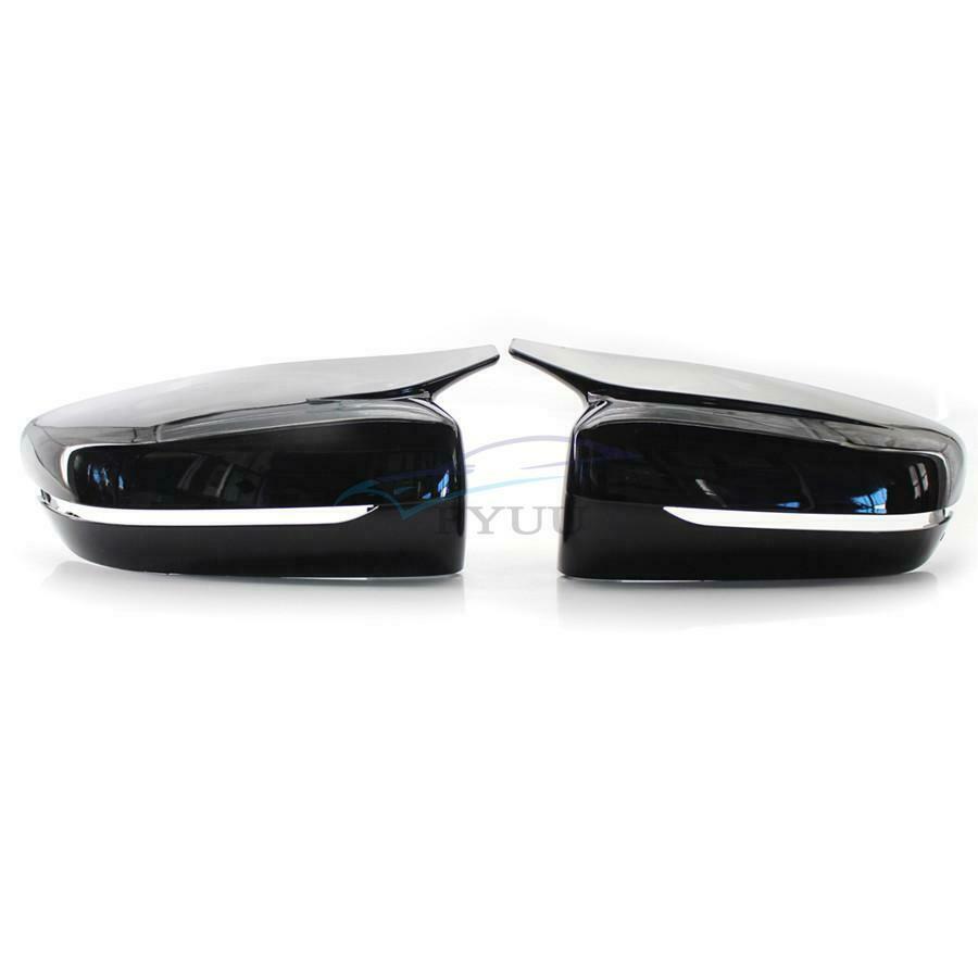 2PCS Gloss Black Car Side Mirror Cover For BMW G20 / G28 G30 / G38 G11 / G12