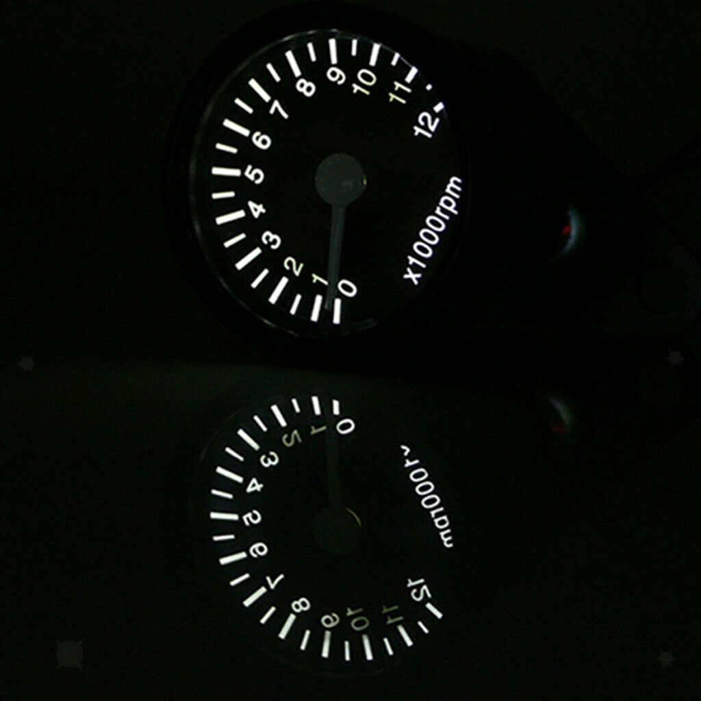 Black Retor ATV LED Backlight Digital Tachometer Speedometer Odometer Gauge