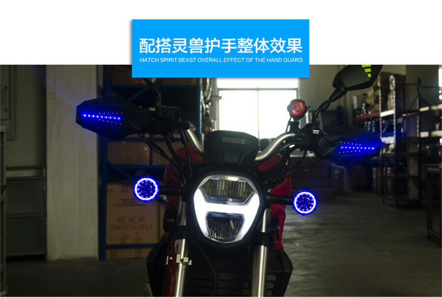 Motorcycle Waterproof LED Signal Daytime Running Light turbo light guide flasher