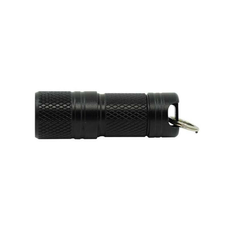 1Pcs Portable Mini Flashlight USB White LED Light Keychain Torch + 10180 Battery