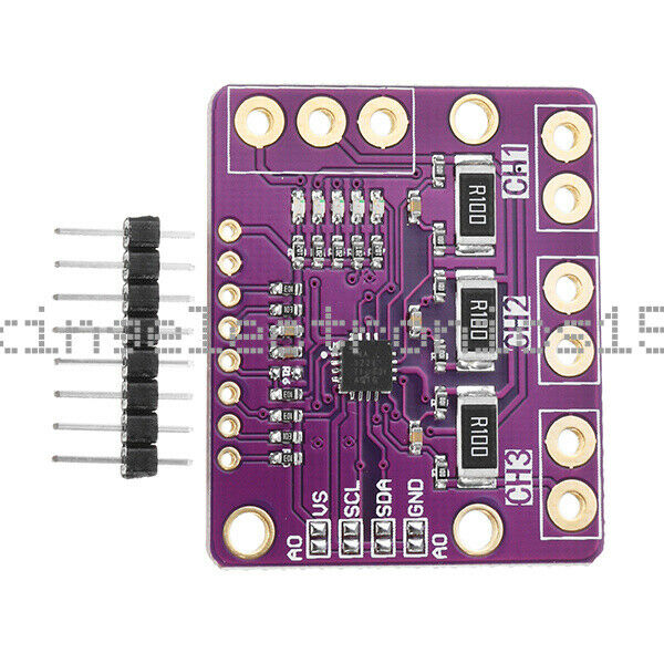 Triple-Channel INA3221 Power Supply Voltage Monitor Sensor Module Detection