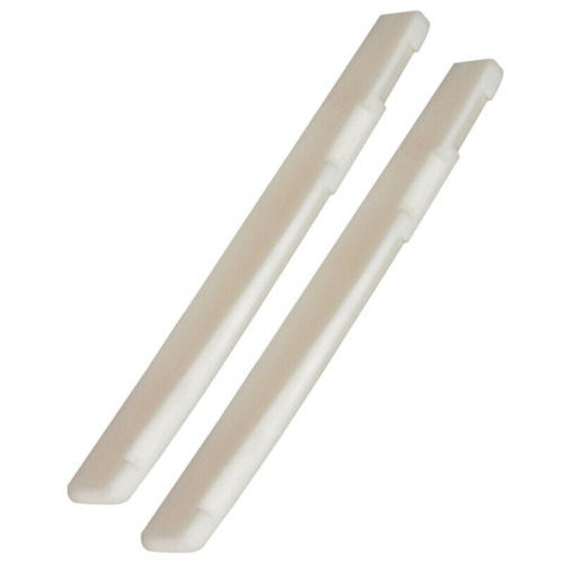 2 Sets 6-String Acoustic Guitar Bone Bridge Saddle And Nut Made Of Real Bone Kit
