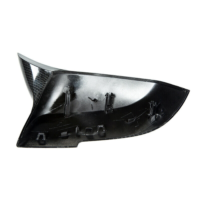 Pair Carbon Fiber Side Mirror Covers Caps FIT BMW 335i 430i 440i M235i xDrive M2