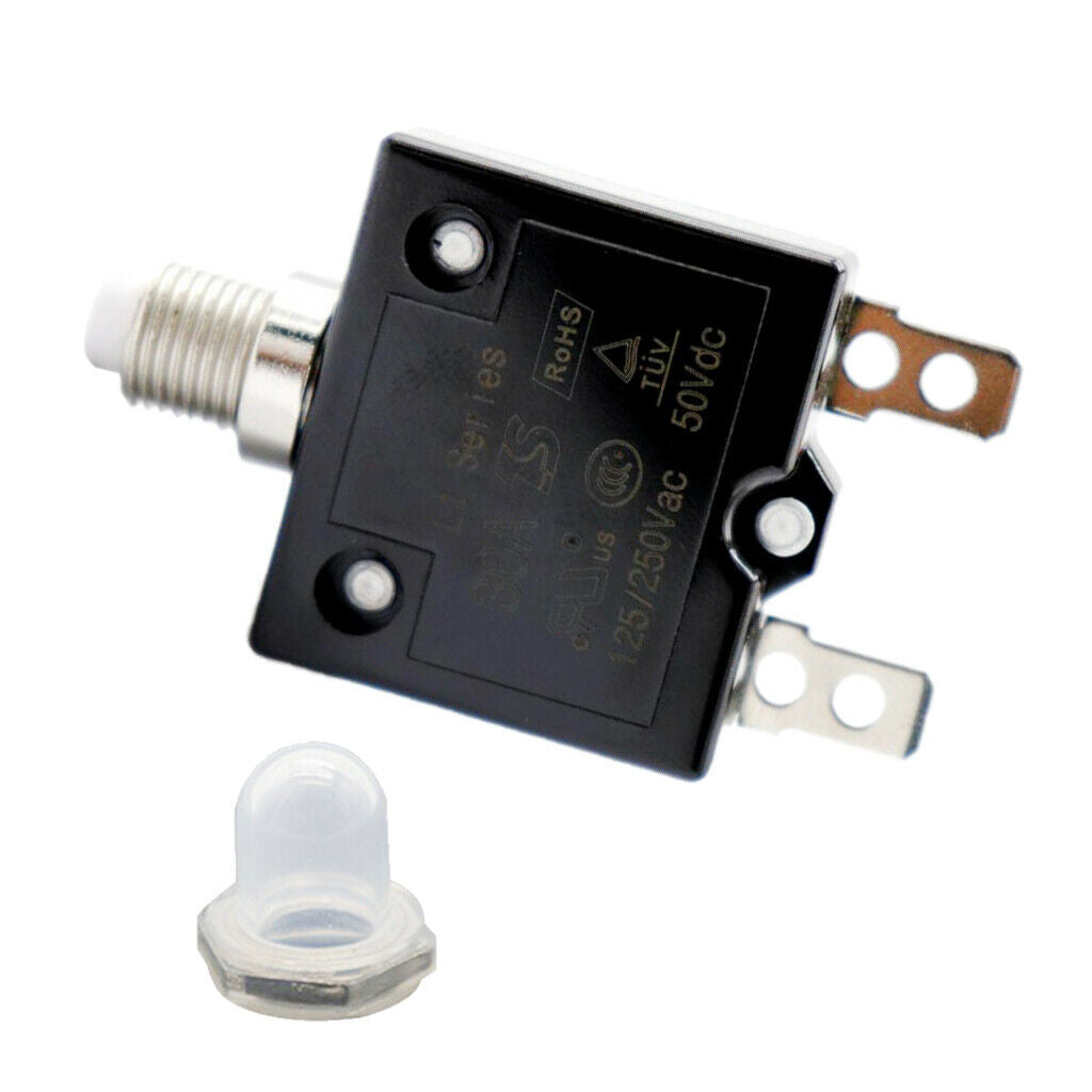 2Pieces 30Amp Circuit Breaker Manual Reset Thermal Overload Switch Fuse