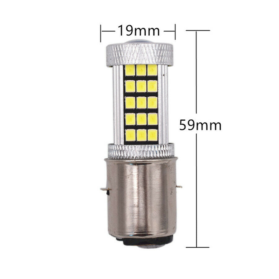 2PC 80W H6 BA20D Light Bulb Suitable for Motorcycle/ Bike/ Moped/ Scooter/ ATV