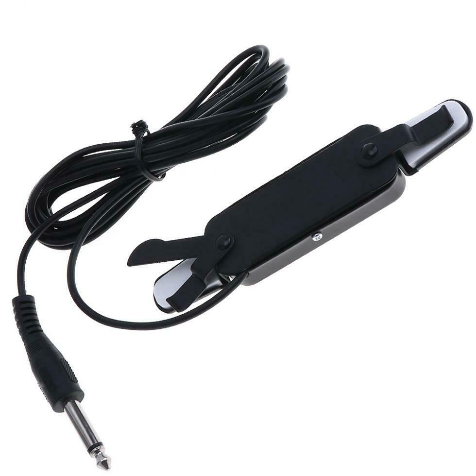 12Hole Acoustic Guitar Sound Pickup Microphone Portable Free Opening Amplifier