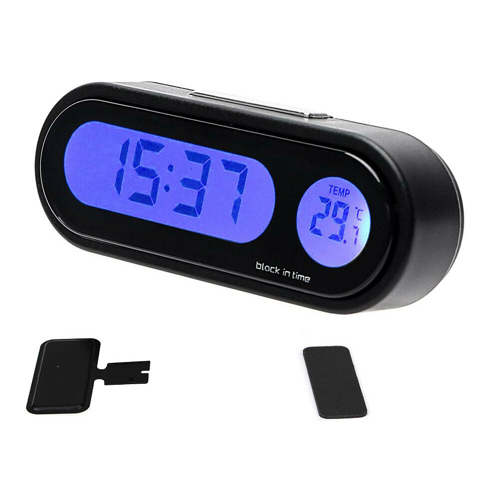 Digital Temperature Clock-Vehicle Thermometer LED Display Clock Backlight