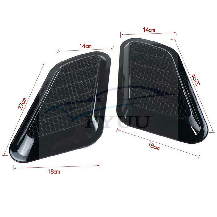 2pc Universal Car SUV Air Flow Intake Scoop Hood Bonnet Vent Front Engine Cover