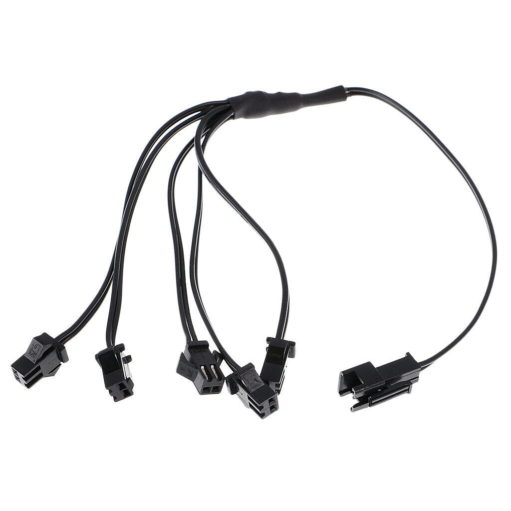 Set Of 2, 4 & 5 In 1 Splitter Cable For EL Wire Neon Strip Light