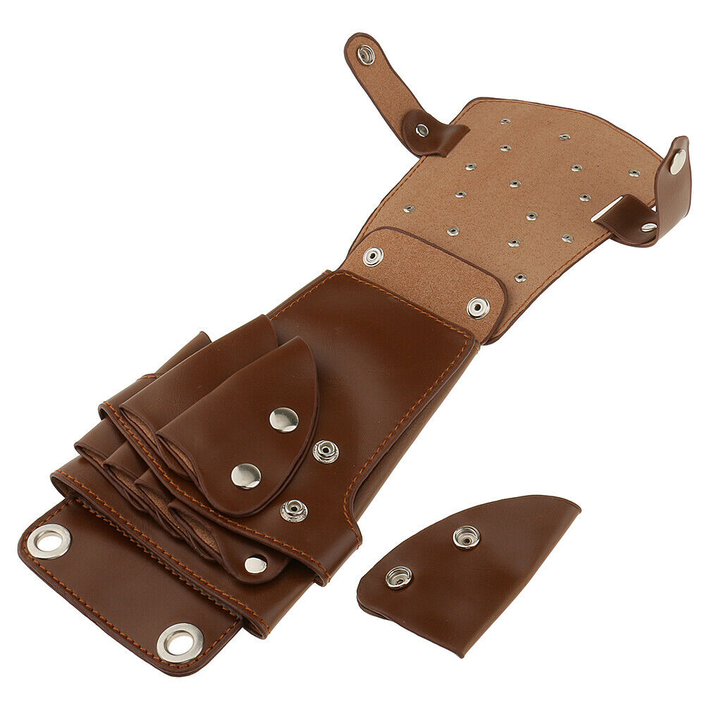 Soft Salon Hairdressing Cutter Scissors Combination Scissor Shoulder Bag - Brown