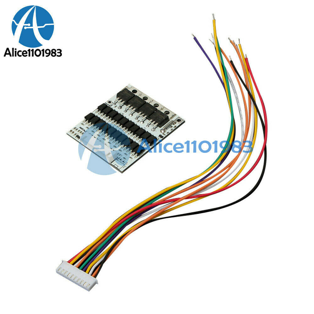 Max 40A Balance Battery Protection Board BMS PCB For 36V 10S 10Packs Li-ion Cell