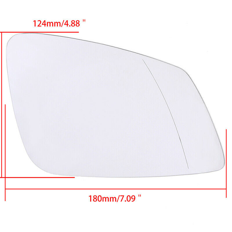 Fit For BMW 5-Series Touring F11 2010-2016 Front Right Rearview Mirror Glass