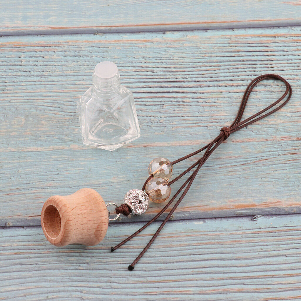 10pcs Transparent Refillable Car Hanging Perfume Bottle Fragrance Bottle
