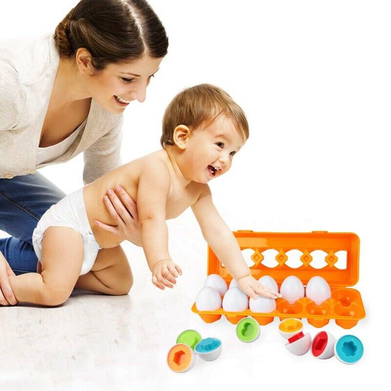 Toddler Eggs Set Toys for 1 2 3 Years Old Boys Girls Colour Sorting EducatioR4W4