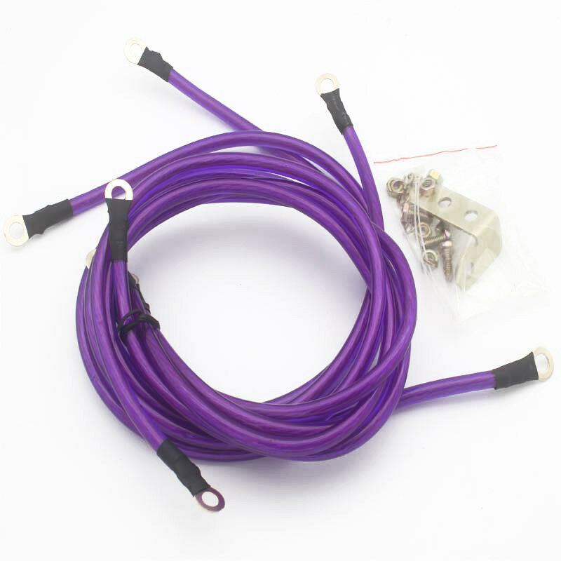 Universal Autos 5-Point Performance Car Grounding Wire Ground Cable System Kit