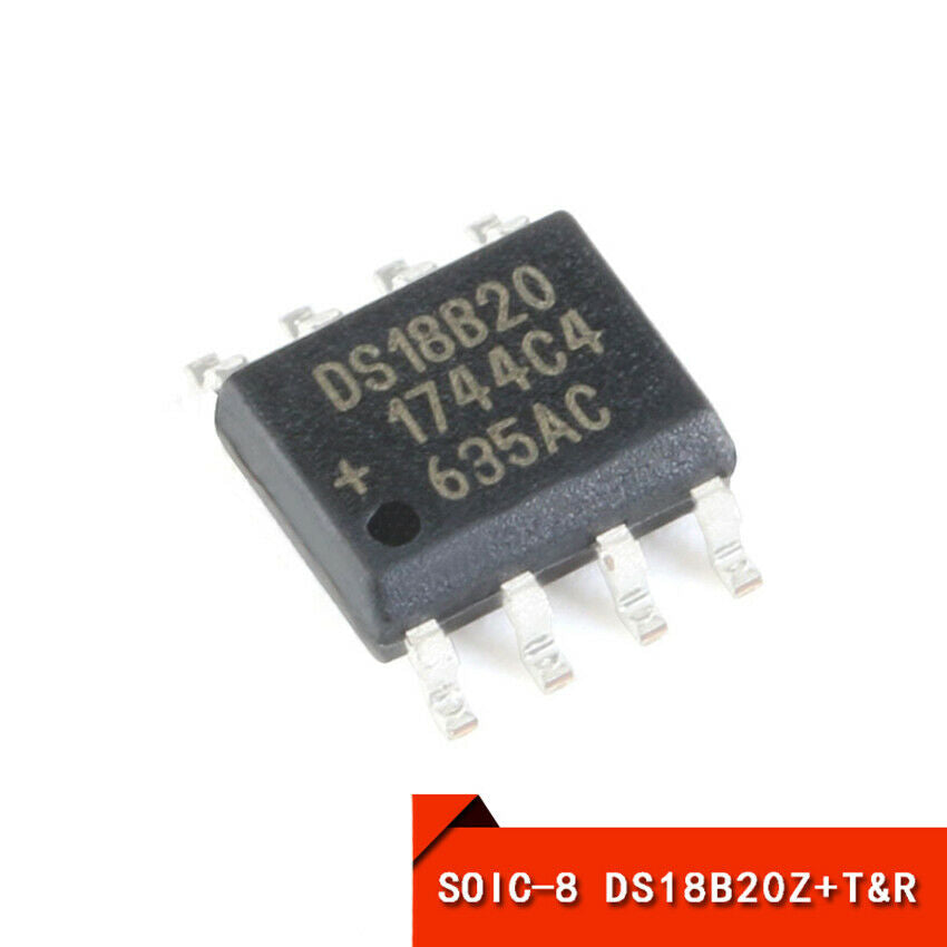 Programmable Resolution 1-Wire Digital Thermometer DS18B20Z+T&R SOIC-8 Chip