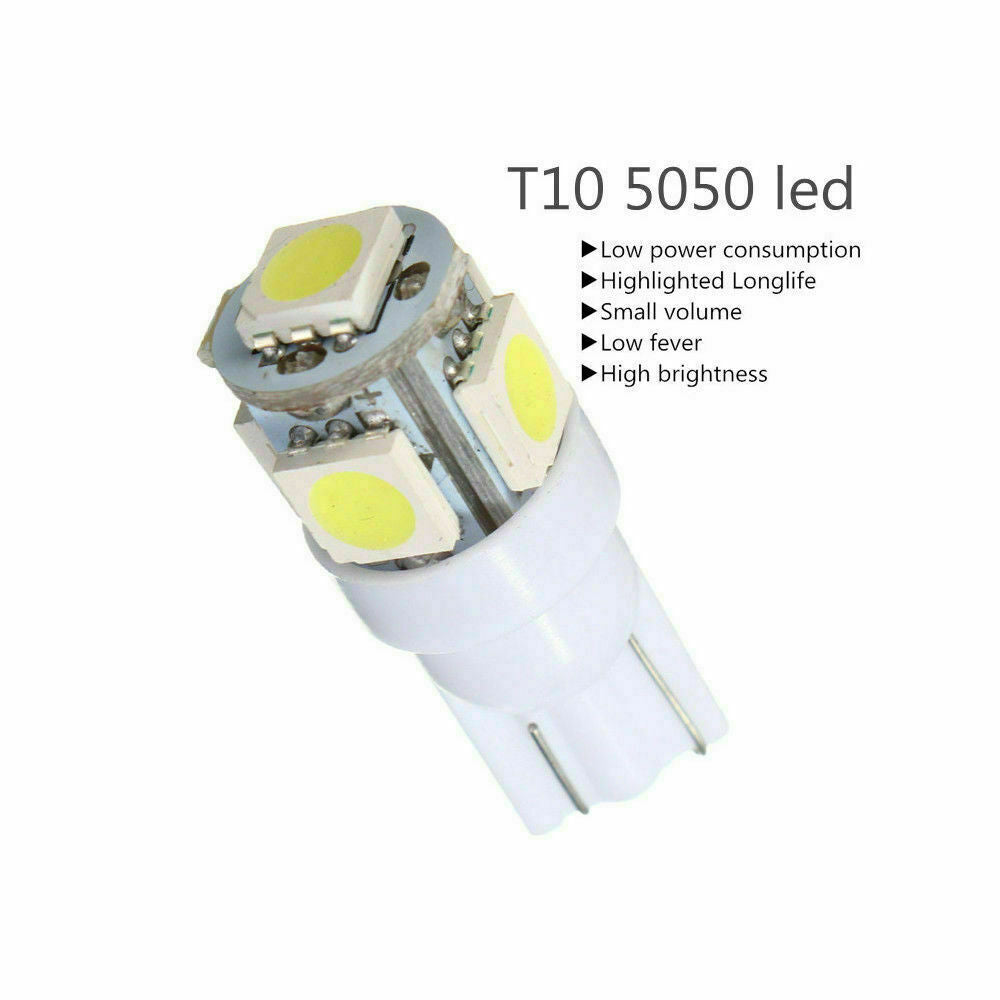 For Ford F-150 F-250 Smoke cab marker light+194 5-5050-SMD White LED+Wiring Pack