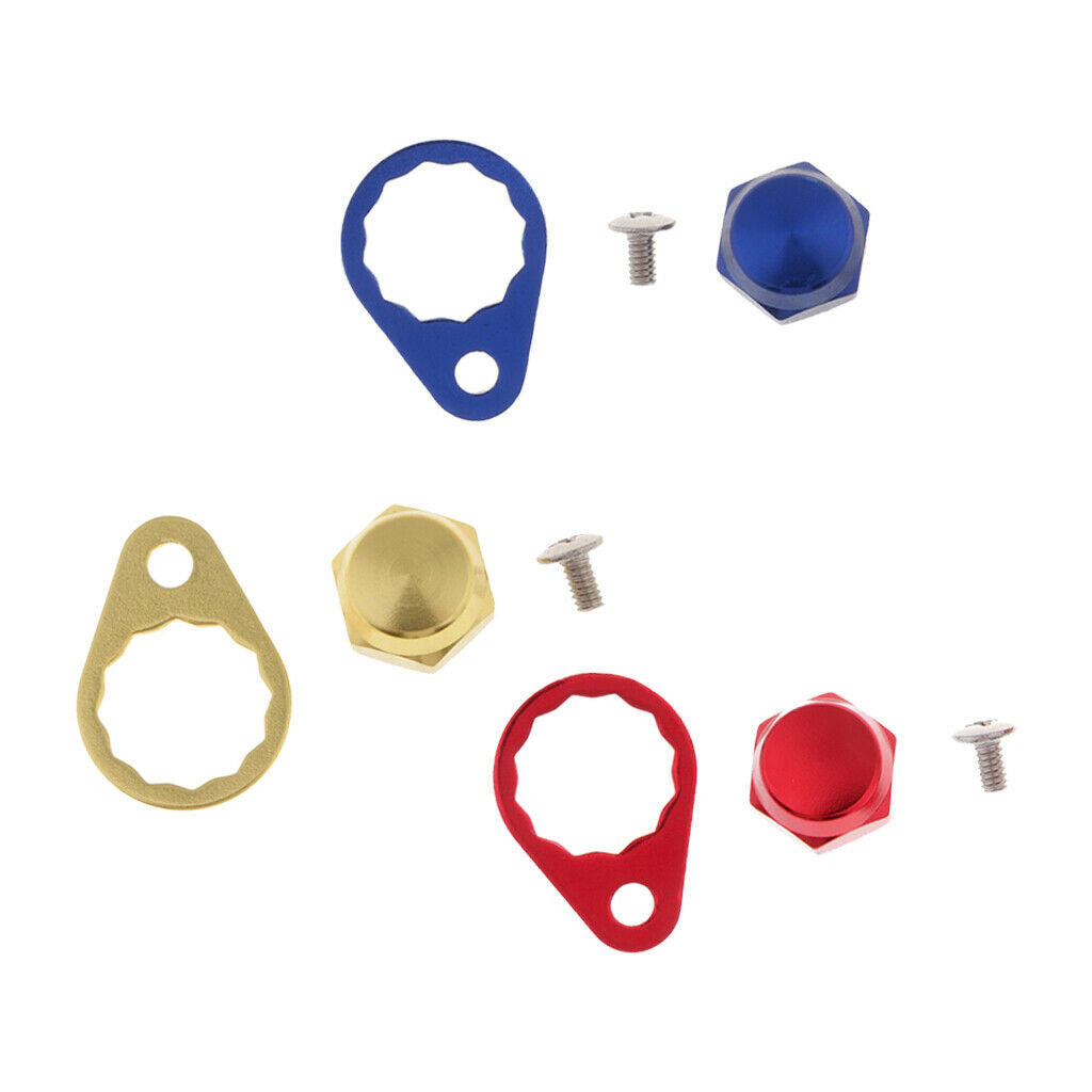3pcs Durable Fishing Reel Left Handle Screw Nuts Repair Parts Reel Care