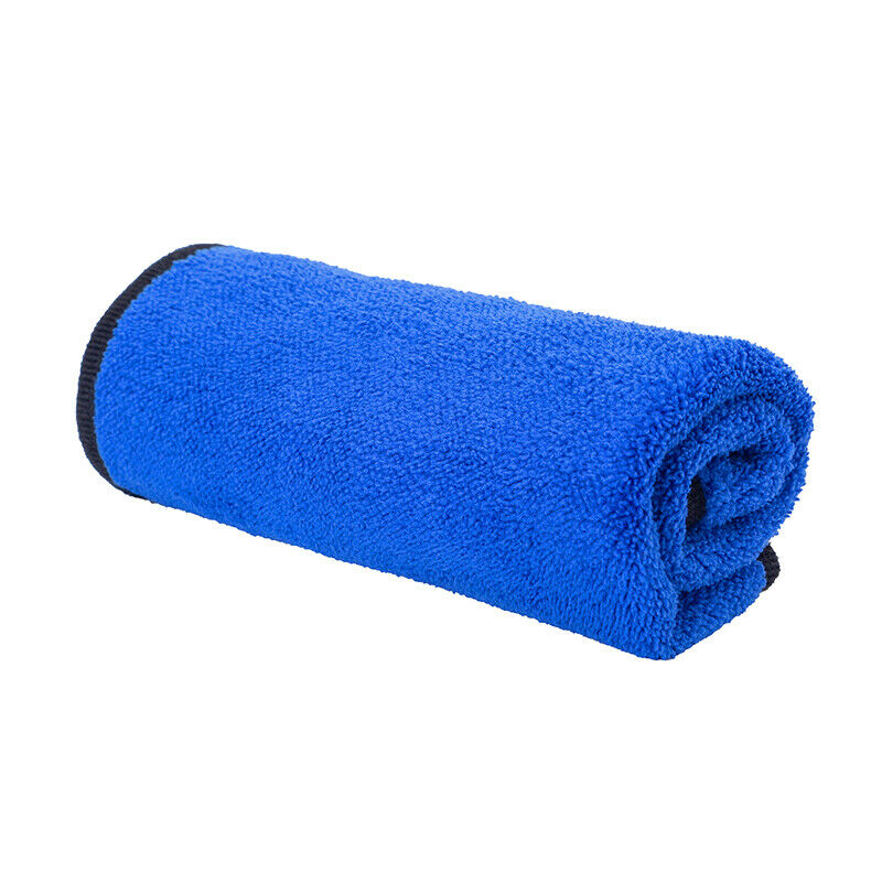 Bule Auto Wash Microfiber Towel Auto Cleaning Drying Cloth Hemming Absorbent