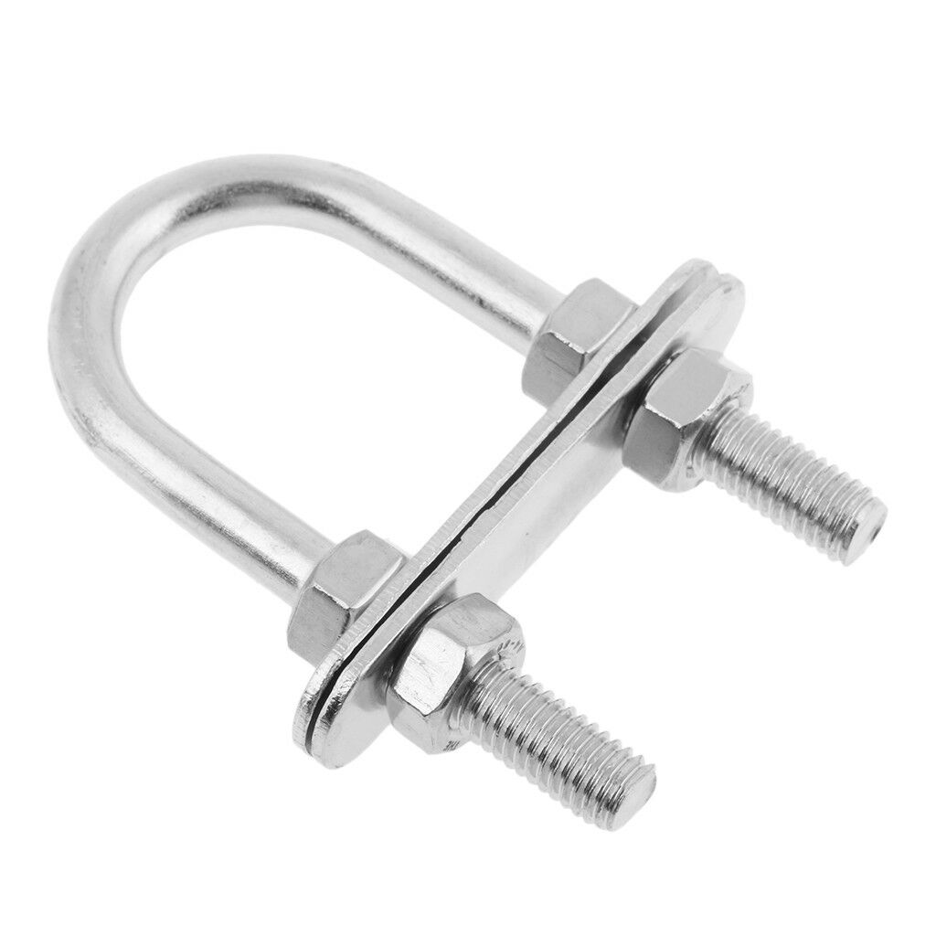 Boat Marine 316 U Screw Stainless Steel Bow Stern Eye U-Bolt 7*80mm