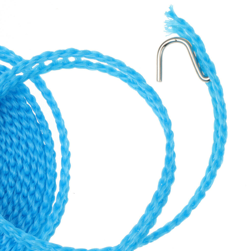 2 Pieces 16FT Travel Clothesline, Portable Windproof Anti-slip Clothes Line Rope