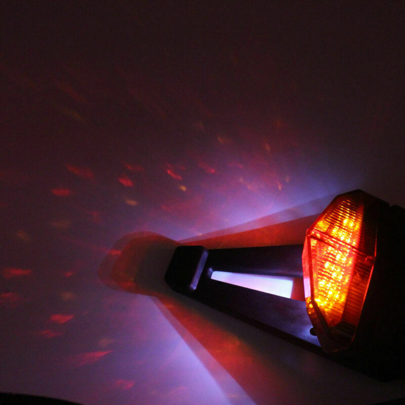 Universal Smoke Lens Motorcycle Fender Lamp LED Brake Stop Rear Tail Turn Light
