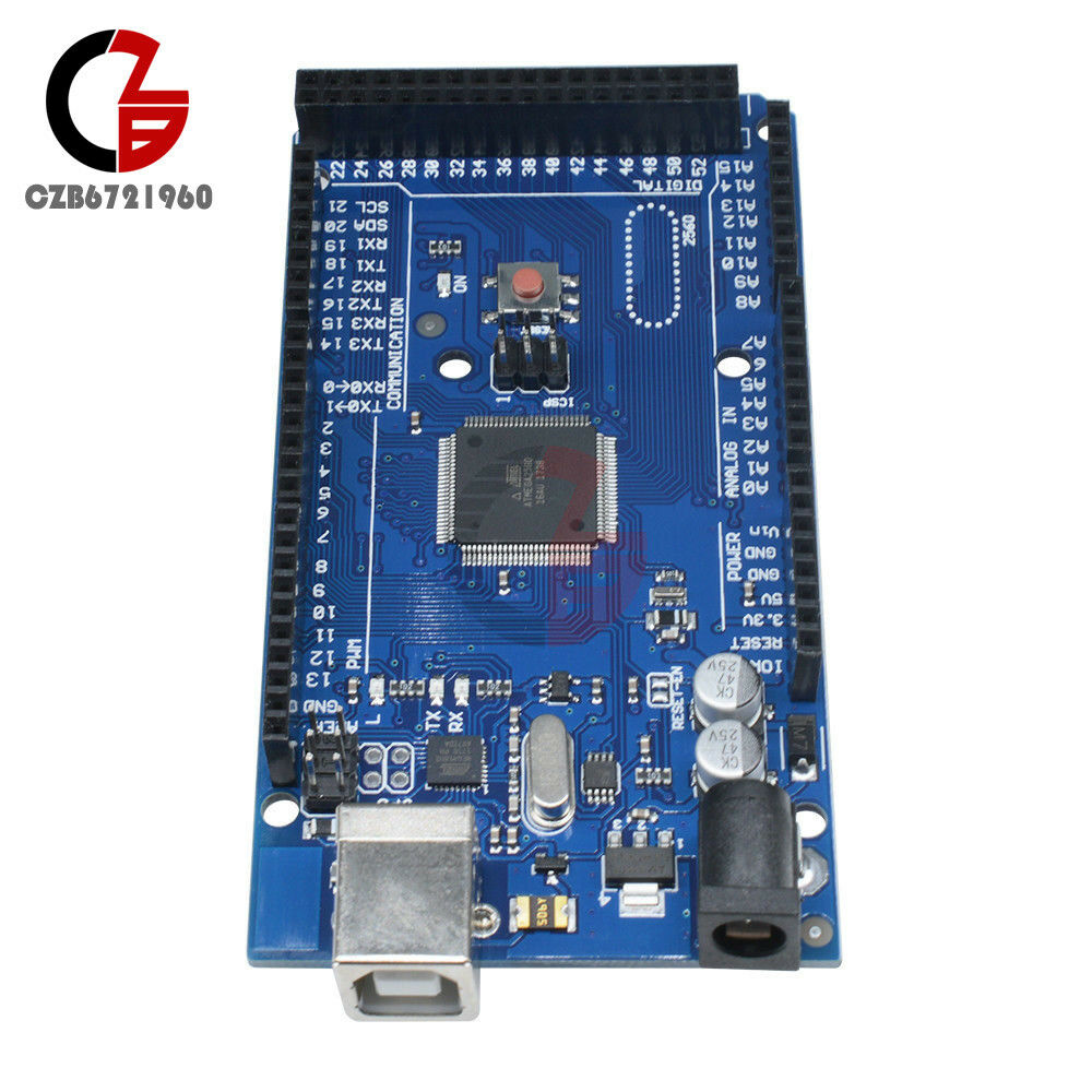 2PCS MEGA 2560 R3 ATMEGA2560-16AU ATMEGA16U2 Board + USB Cable