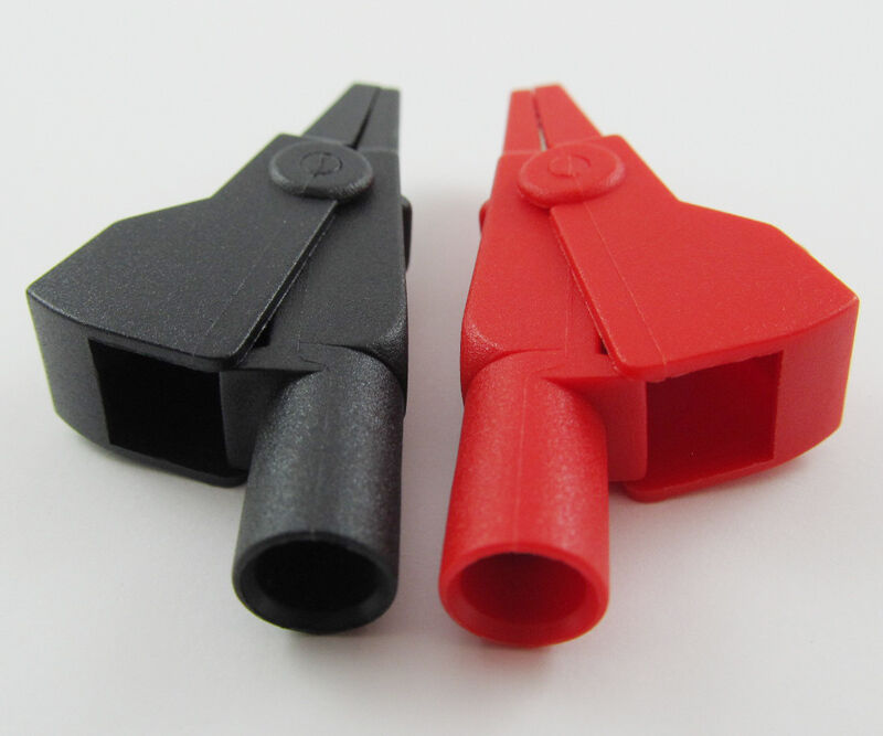 10 pcs Compatible with 4mm banana plug Small Safety Alligator Test Clip 1-0006