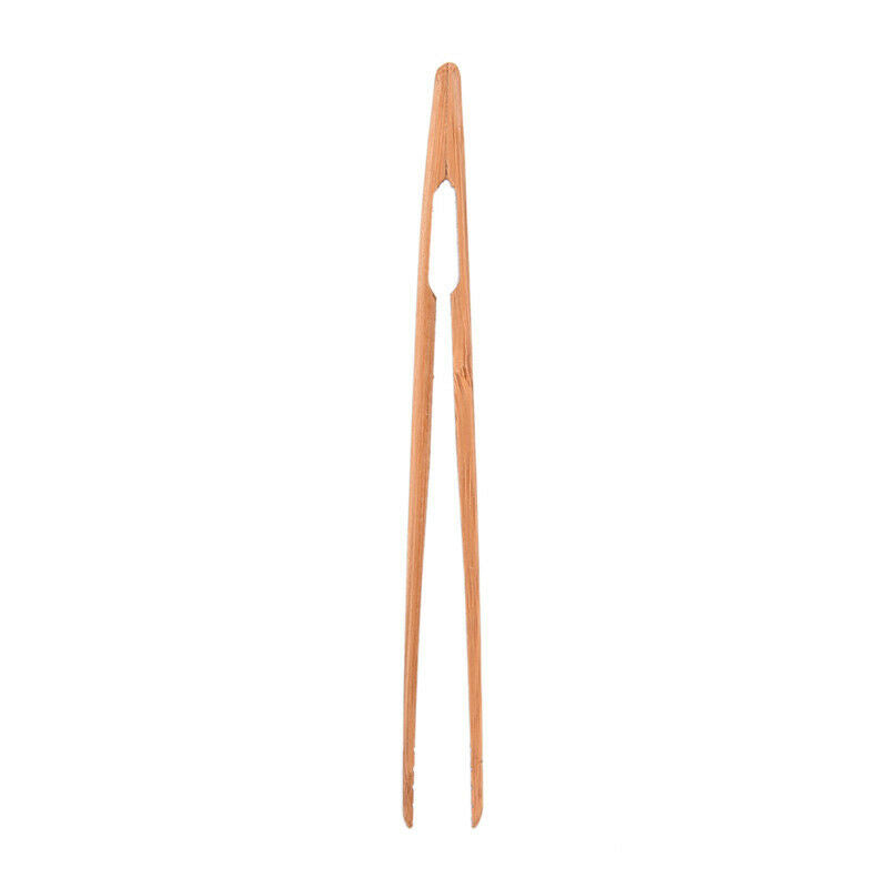 1Pc Anti-Static Bonsai Tool Tweezers Bamboo Wooden Micro Landscape Straigh DD