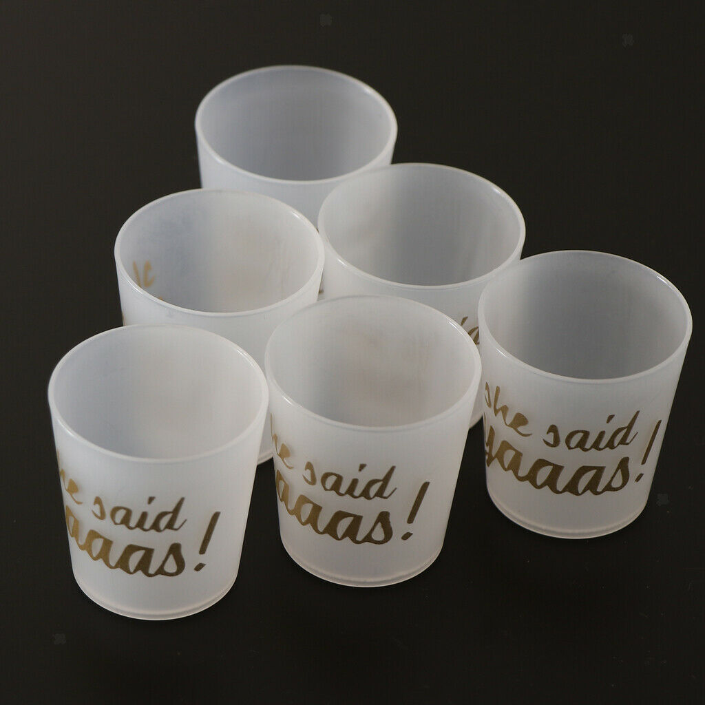 6pcs Plastic Ultra Clear Squat Cups is for Cupcake, Icecream, Cocktail Wine, for