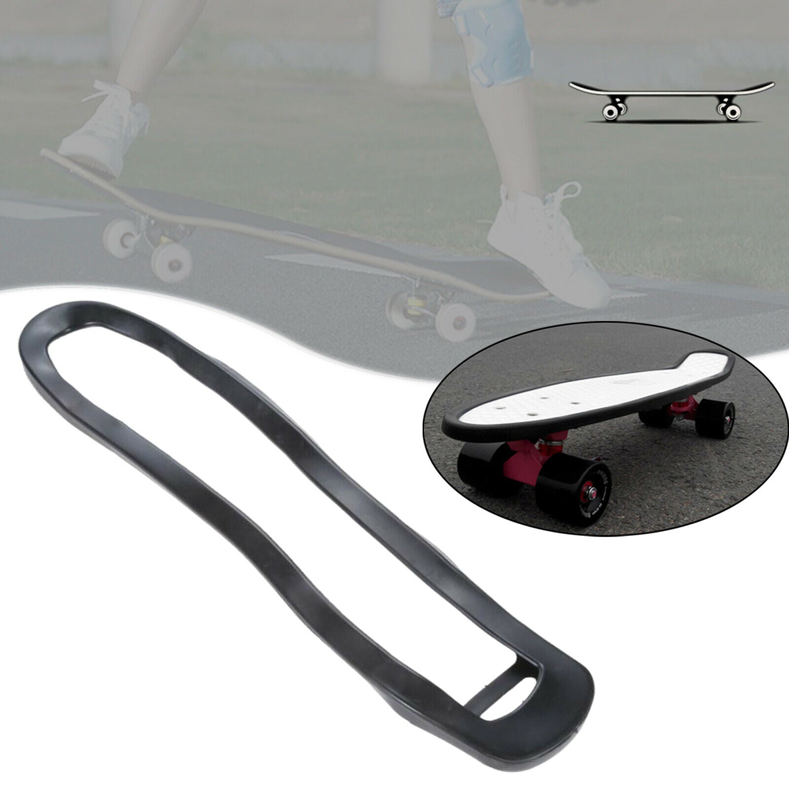 Skateboard Deck Guards Protector Protector Rubber Cover Protection for Kids