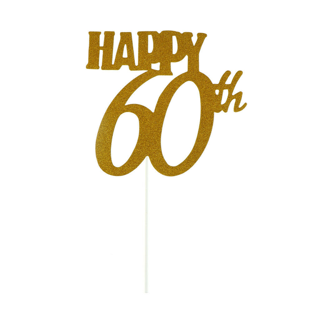 happy 60th cake toppers anniversary party supplies birthday party decorat.l8