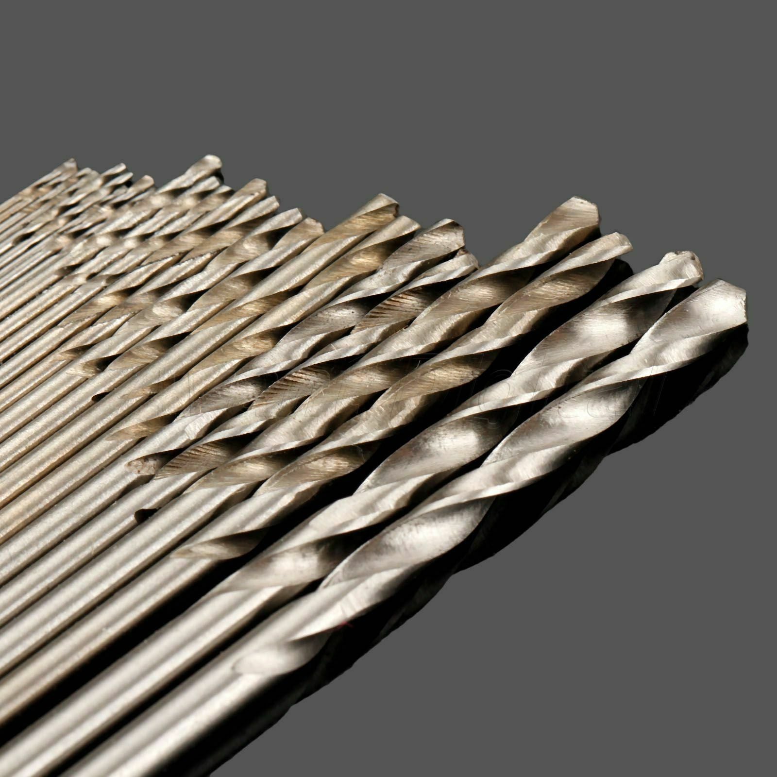 Useful Straight Shank 0.5mm-3.0mm Metric Micro HSS Twist Drill Bits Set 25pcs AD