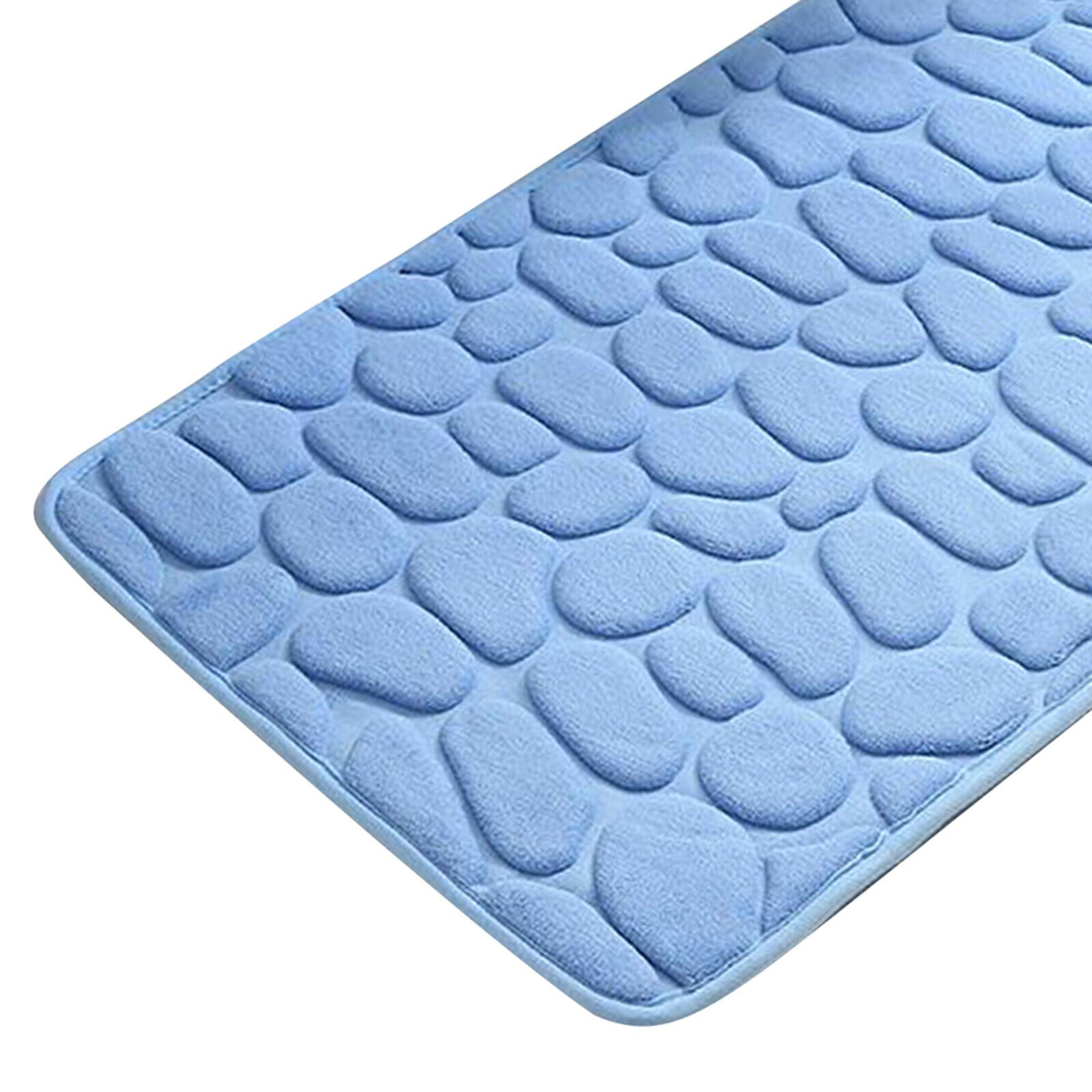 Bathroom Carpet Mat Floor Mat Rug Anti-slip Doormat 40x60cm Blue