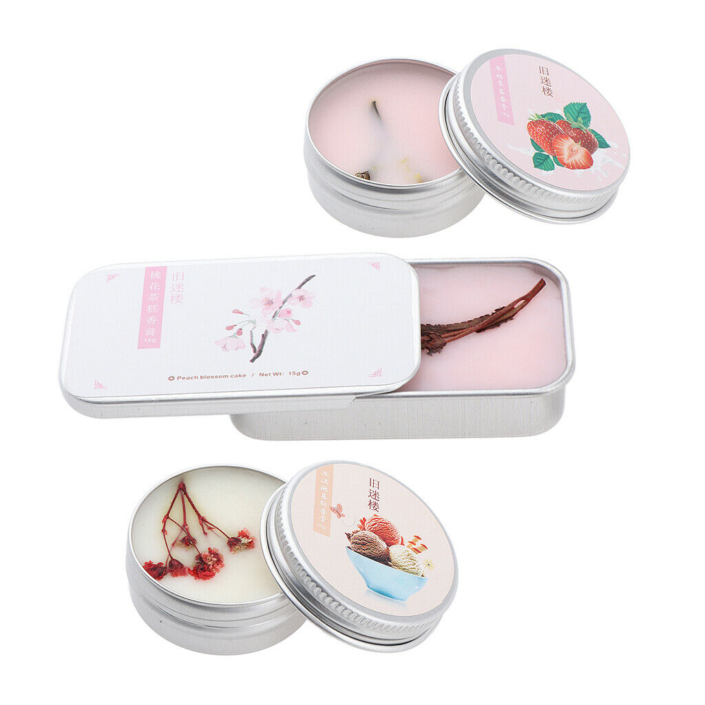 3pcs Solid Perfume Handmade Fragrance for Body Care