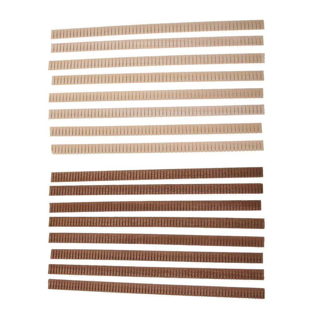 16 Pieces Mahogany Guitar Binding Purfling Strip Edge Guitar Trim Inlay