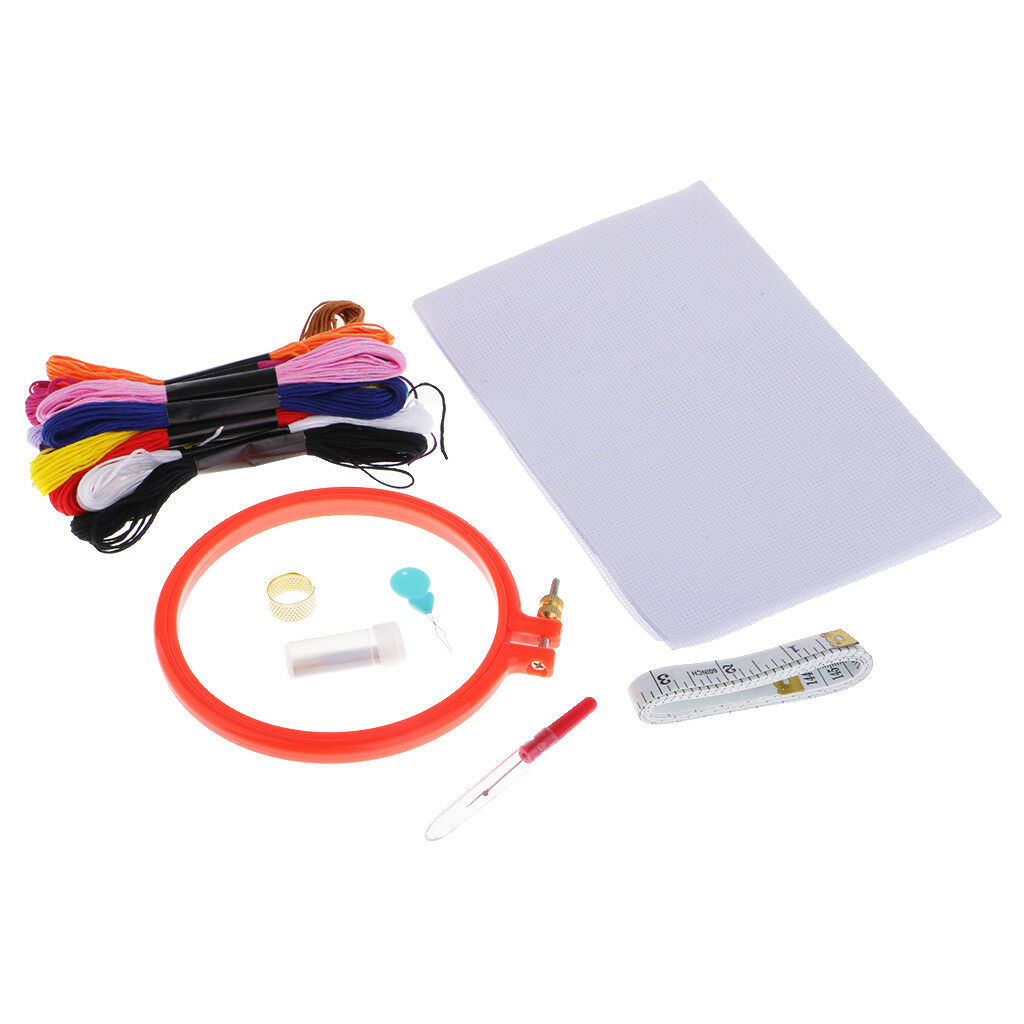 48pcs Full Range of Embroidery Starter Kit Cross Stitch Tool for Adults Kids