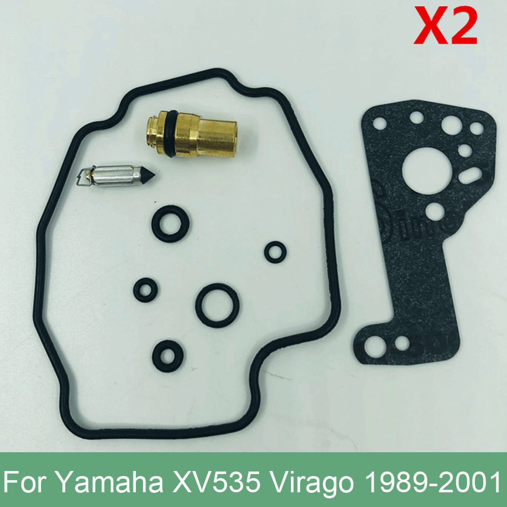 2 Set Carburetor Repair Rebuild Kit For Yamaha 1989-2001 XV535 Virago XV 535