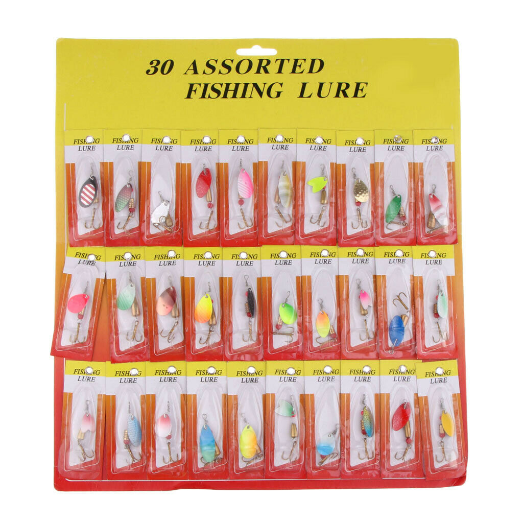 30x   Multicolor   Spinners   Baits   Spinnerbait   Fishing   Lures   Artificial