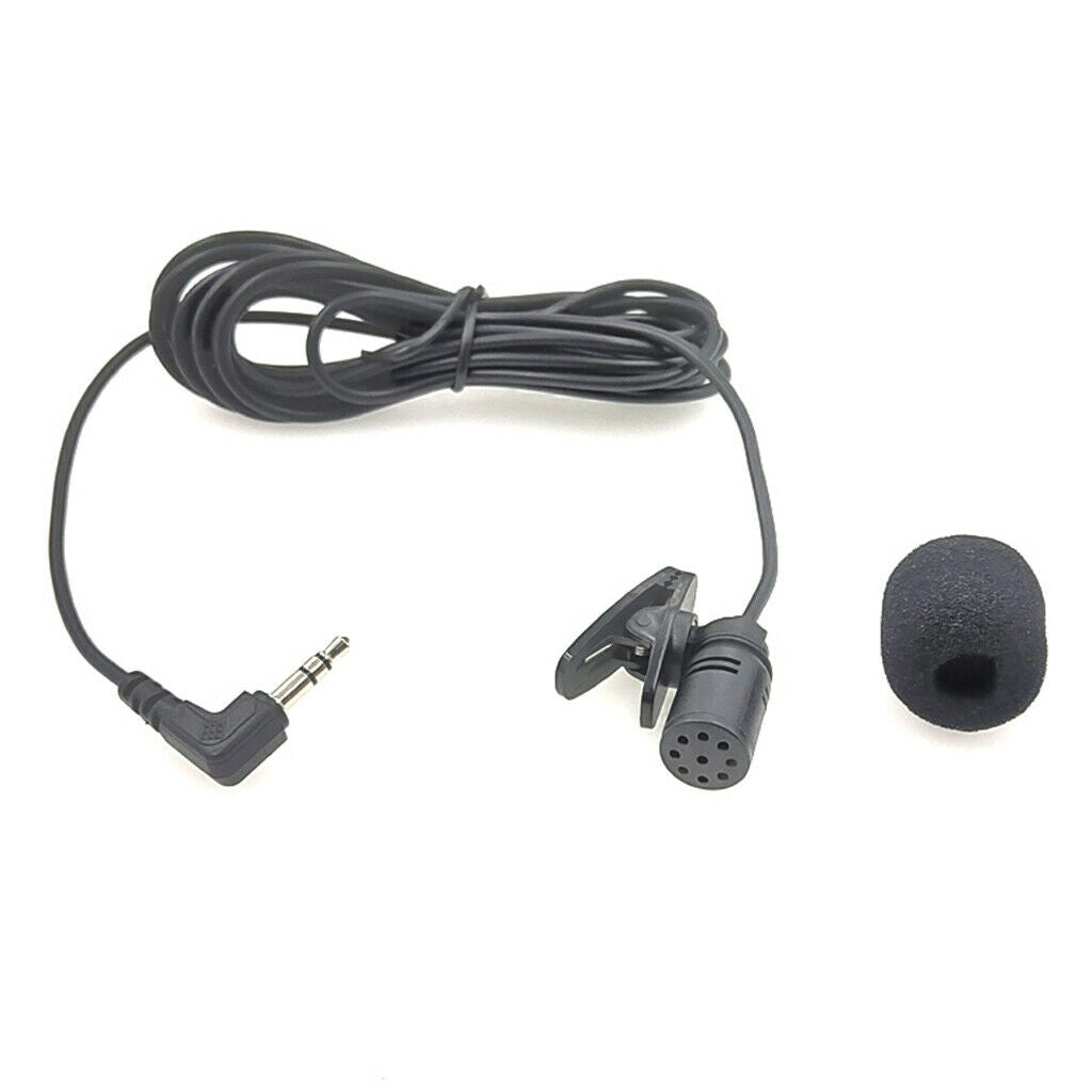3.5mm Lavalier Lapel Microphone Omnidirectional Mic For PC Sound Card Camera