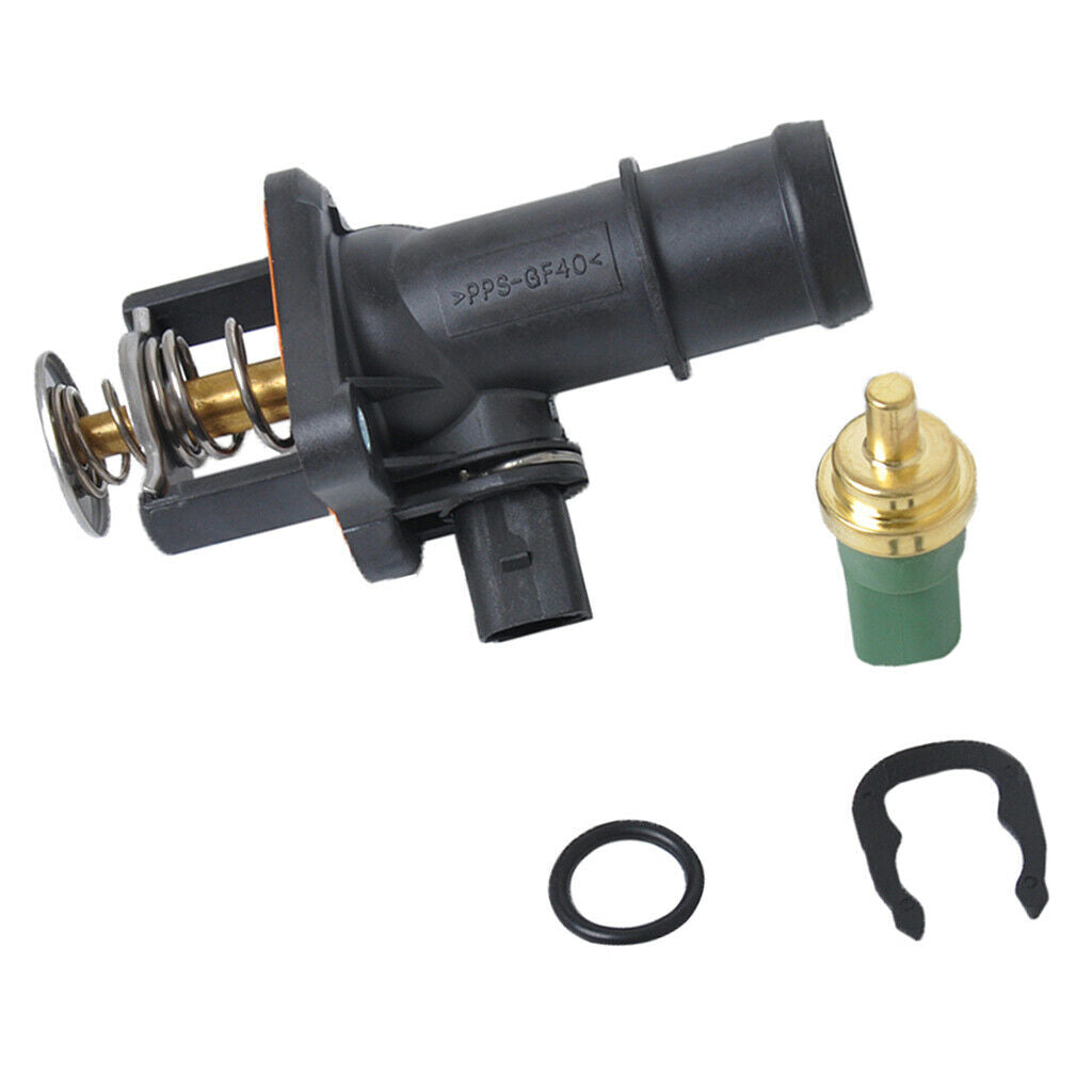 Hatchback Thermostat & Water Temperature Sensor 06A12114 for Volkswagen Audi