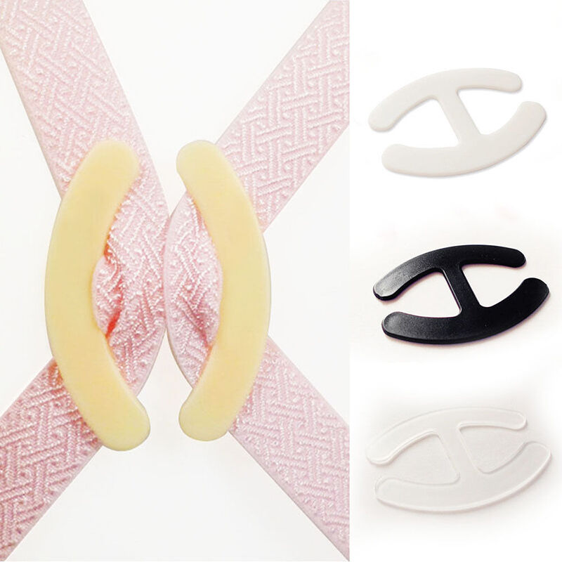 Women Webbing Bra Buckles Shadow-Shaped Buckle Bra Clip Strap Holders 6 PCSBDAU