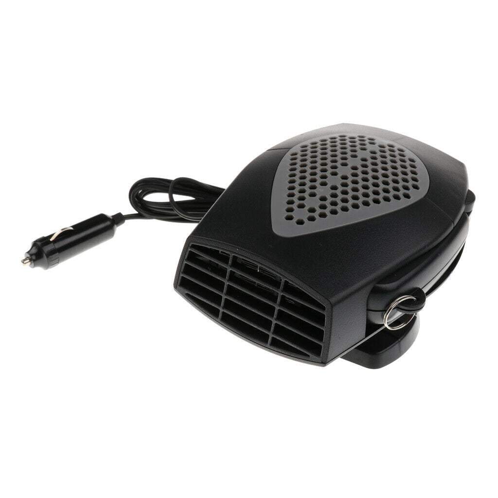 Car (Black) 24V Electric Auto Heater Hot Cool Fan Window Demister Defroster