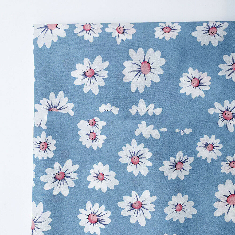 7Pcs Sunflower Cotton Fabric Patchwork DIY Quilting Sewing Handmade Material