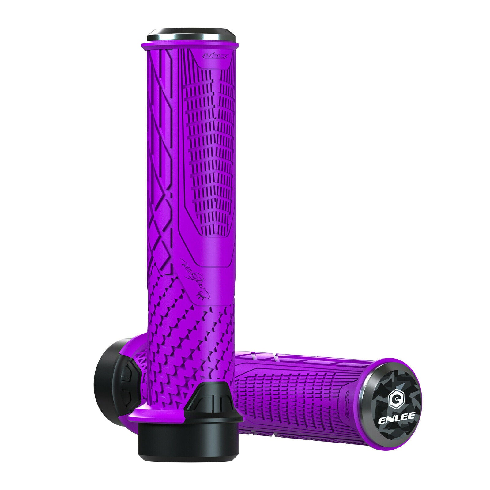 Bike Handlebar Grips Hand Grip MTB Cycle Road Mountain Bike Purple 138x22x22mm
