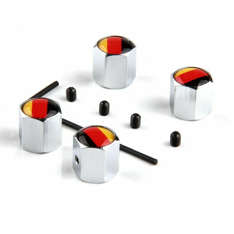4Pcs Car Wheel Tire Valve Stems Air Cover Anti-theft Locking For VW Volkswagen