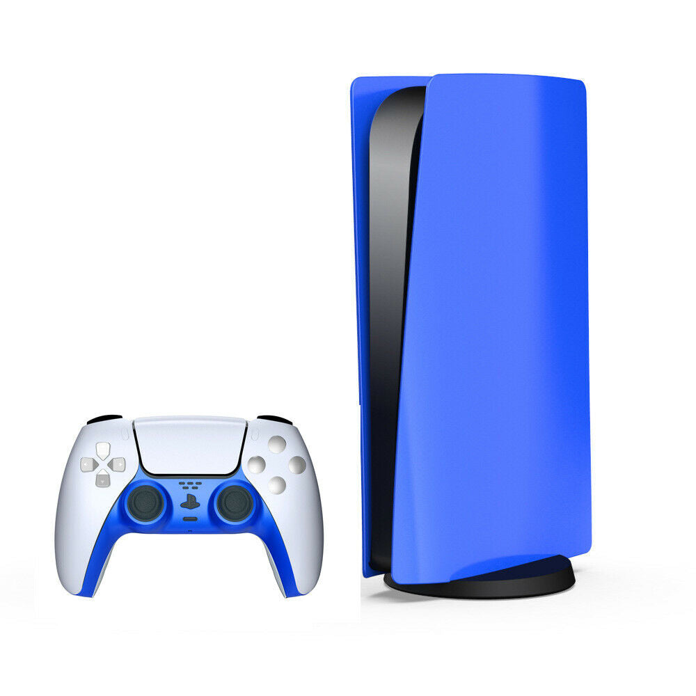 For PlayStation 5 PS5 Digital Edition Host Shell Case Cover W/2*Decorative Strip