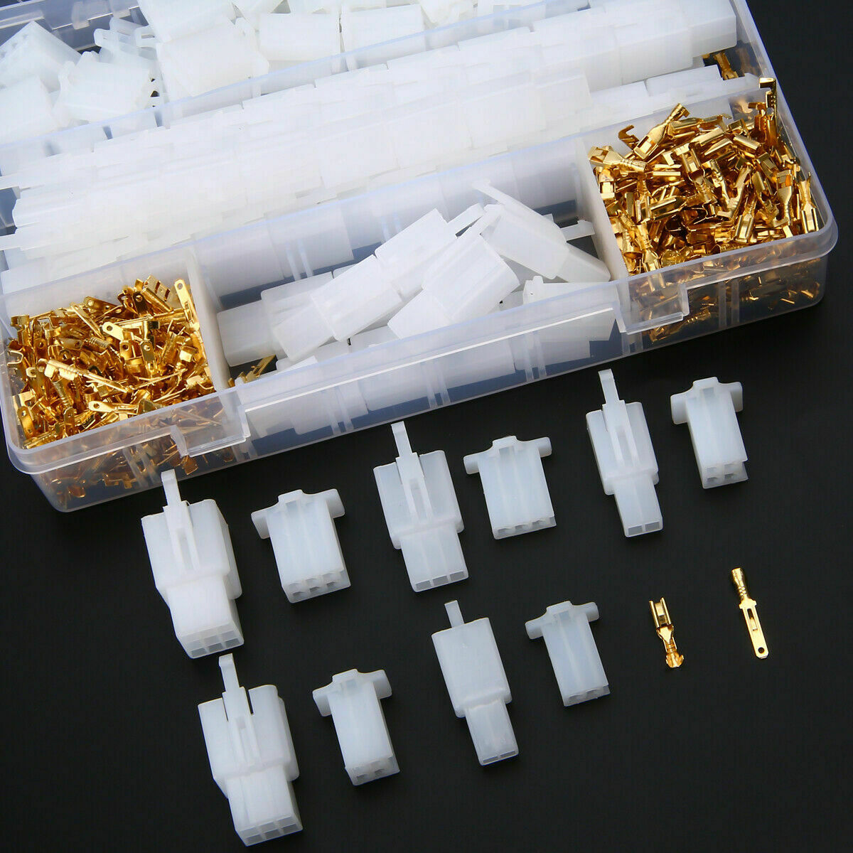 2.8mm2pin automotive electrical wire connector male female cable terminal 580pcs